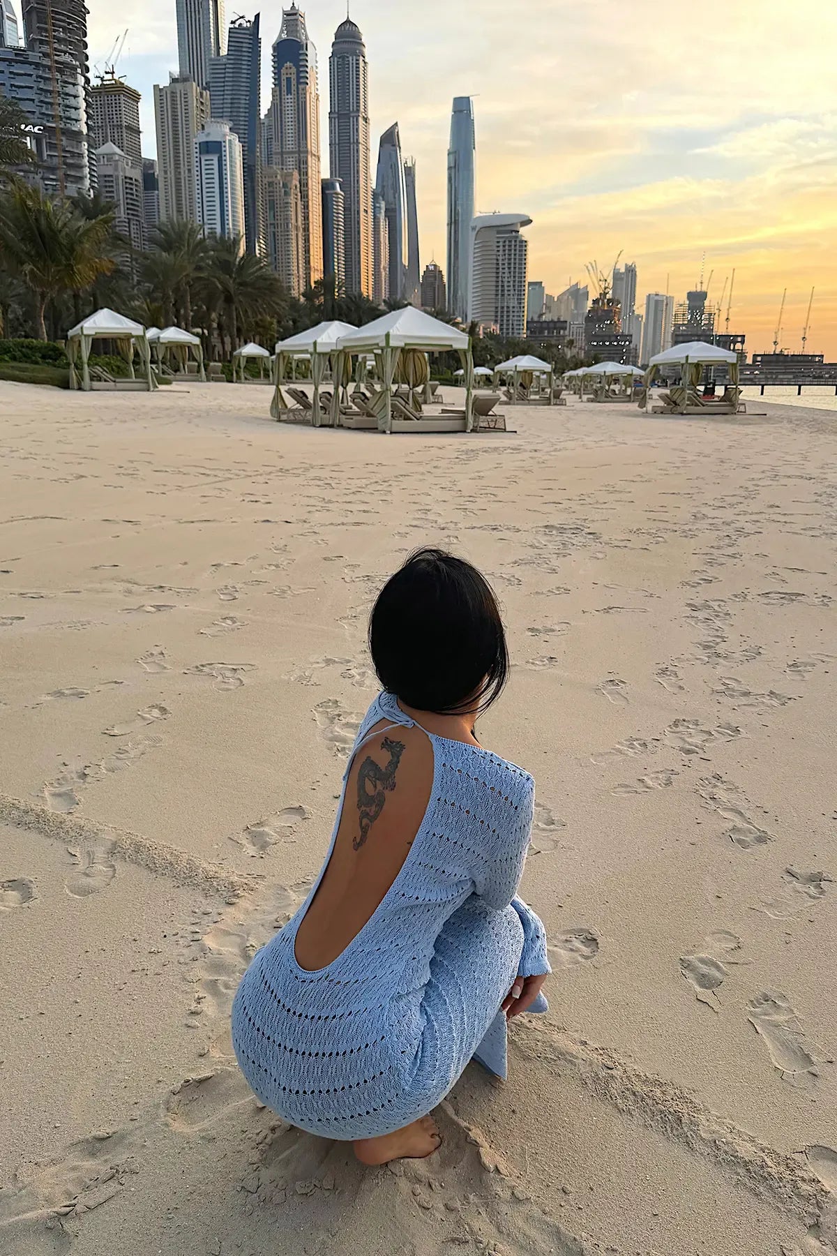 Рокля Azure Elegance