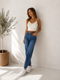 Дънки с колан Casual Beltline