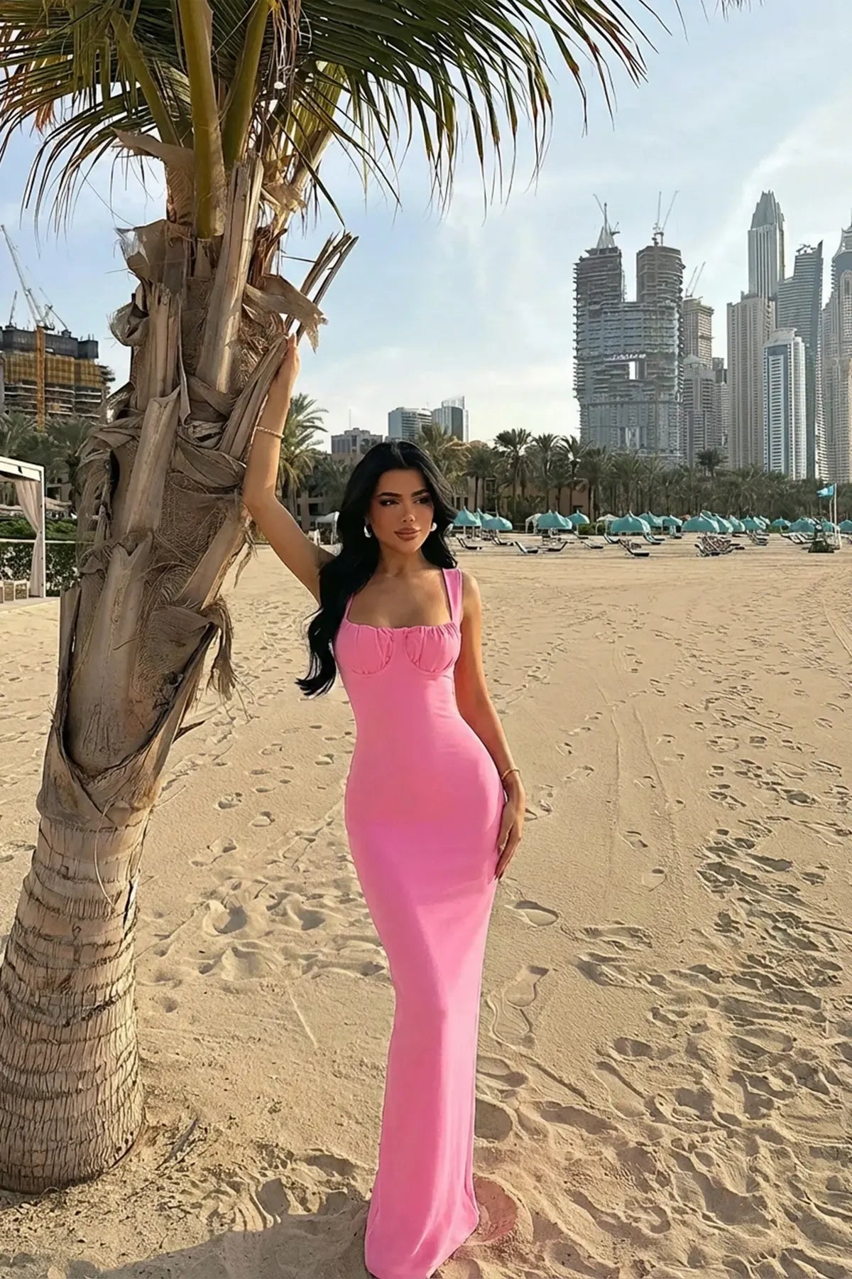 Рокля Amora Pink