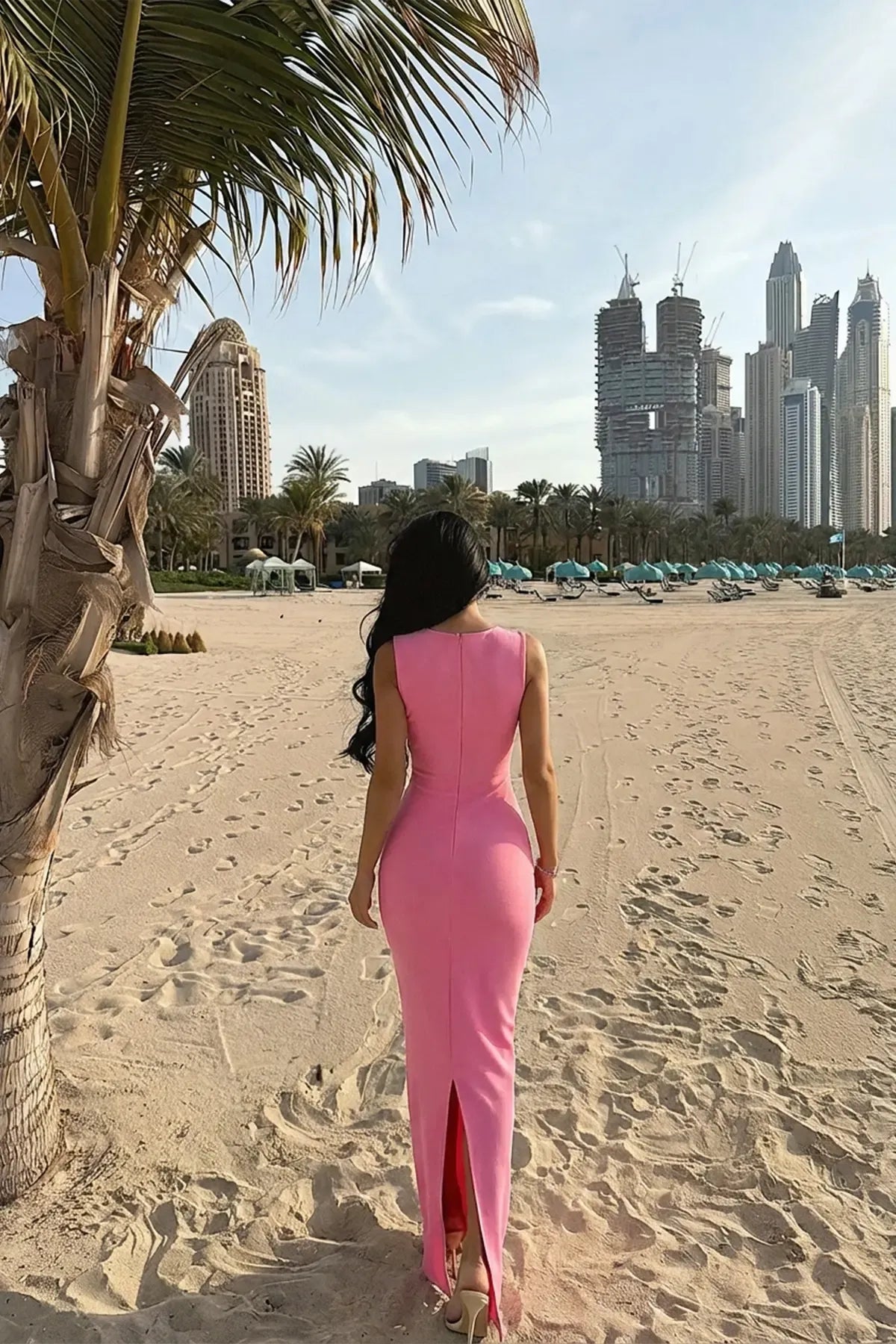 Рокля Amora Pink